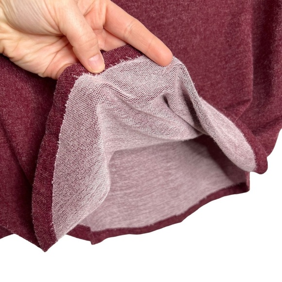 Tresics Maroon & Gray Varsity Striped Terrycloth Lined Knit Henley - Picture 10 of 11